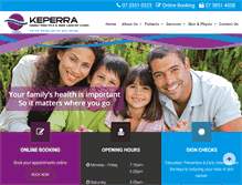 Tablet Screenshot of keperrafamilypractice.com.au